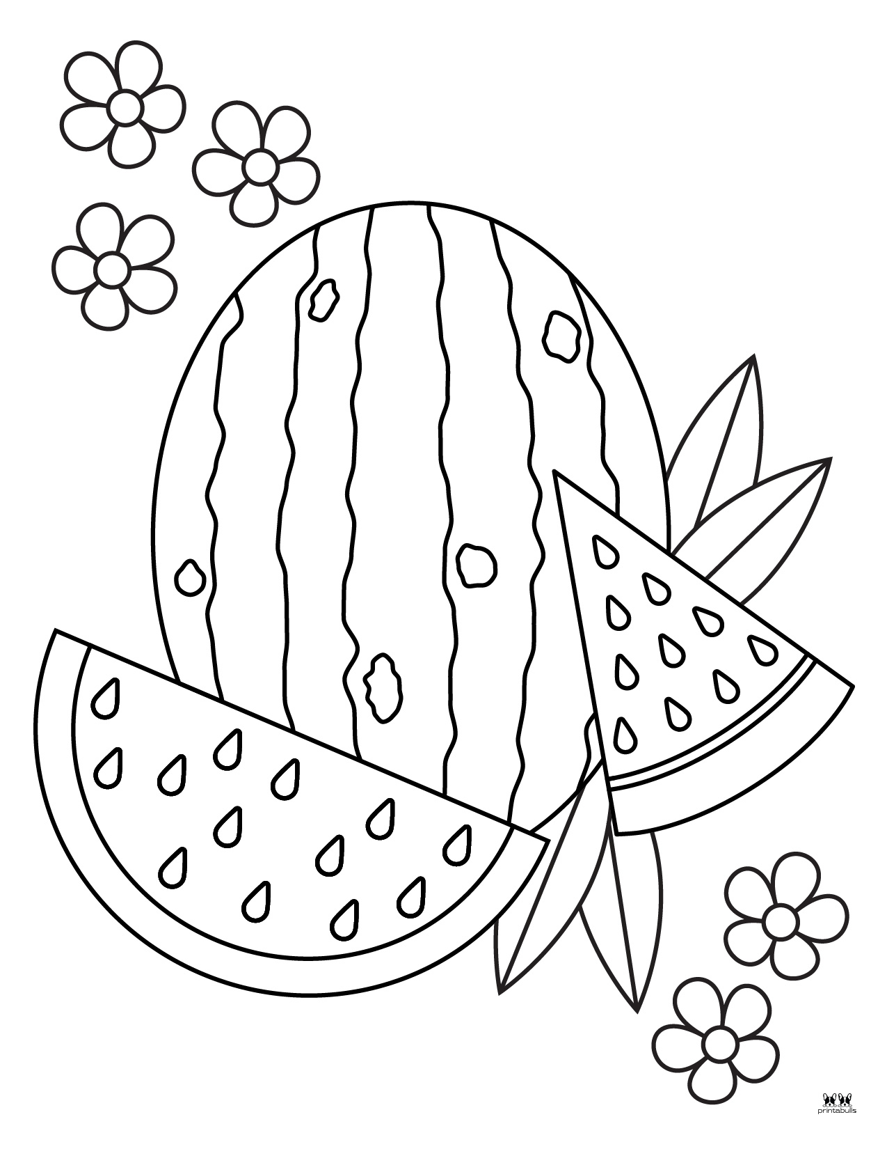 Watermelon Coloring Pages - 27 FREE Printables | Printabulls