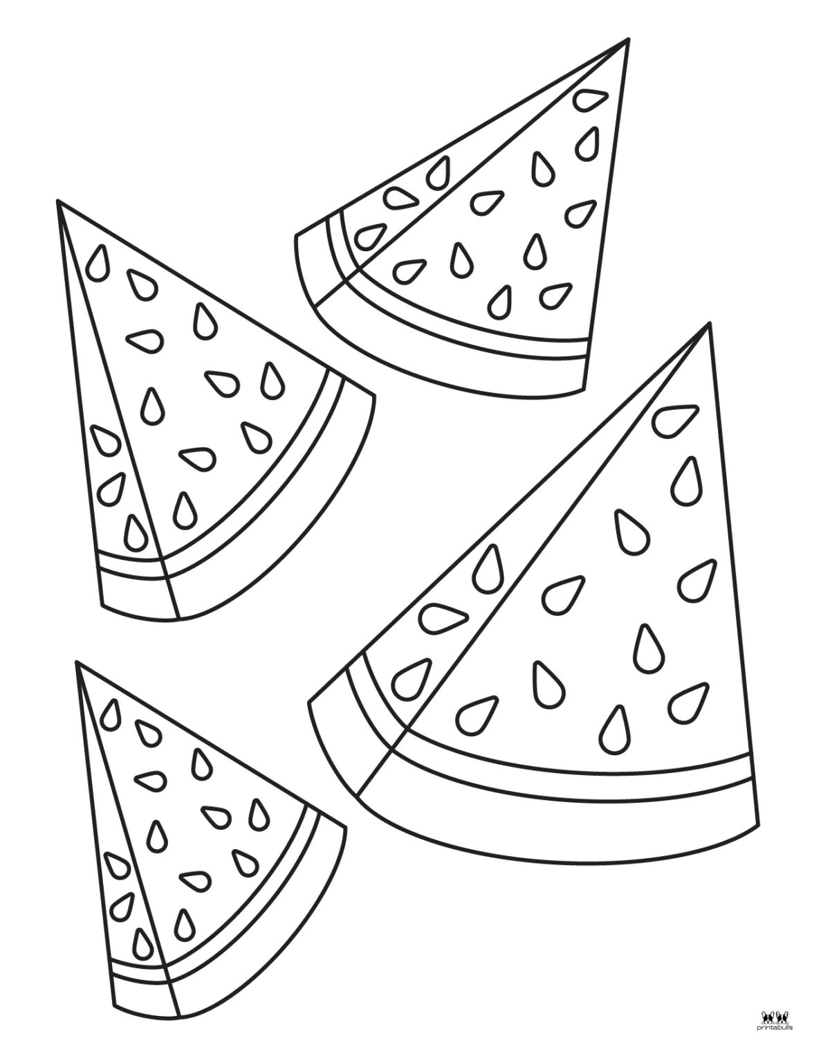 Watermelon Coloring Pages 27 FREE Printables Printabulls