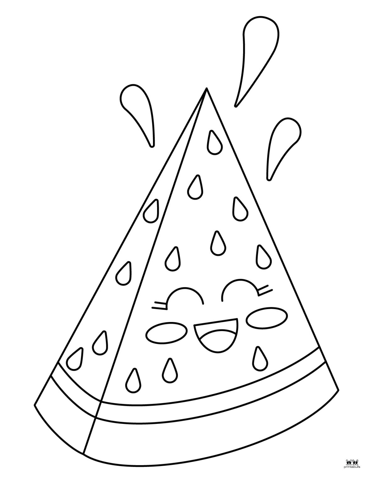 Watermelon Coloring Pages 27 FREE Printables Printabulls