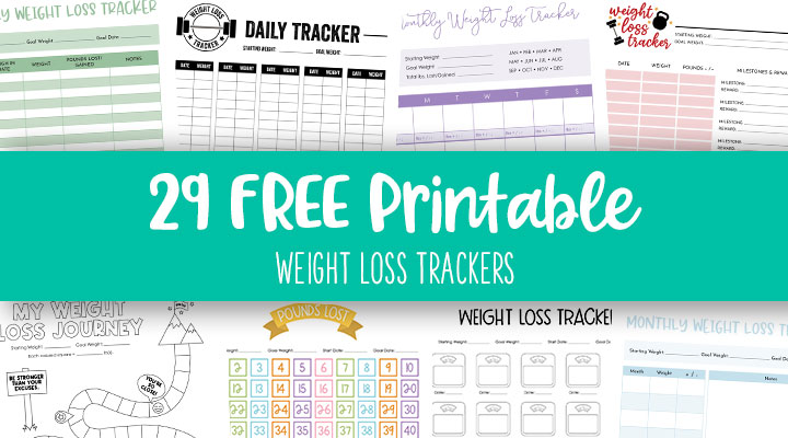Monthly Weight Tracker, Track Body Weight Changes
