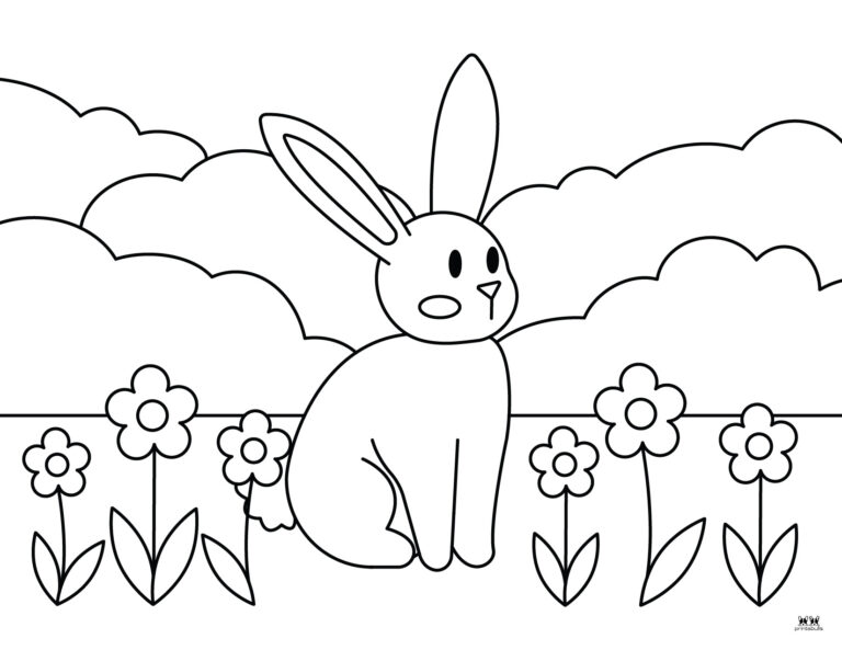 Bunny Coloring Pages - 28 FREE Pages | Printabulls