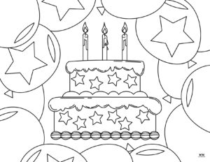 Cake Coloring Pages - 25 FREE Pages | Printabulls