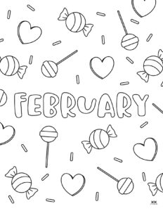 February Coloring Pages - 25 FREE Pages | Printabulls