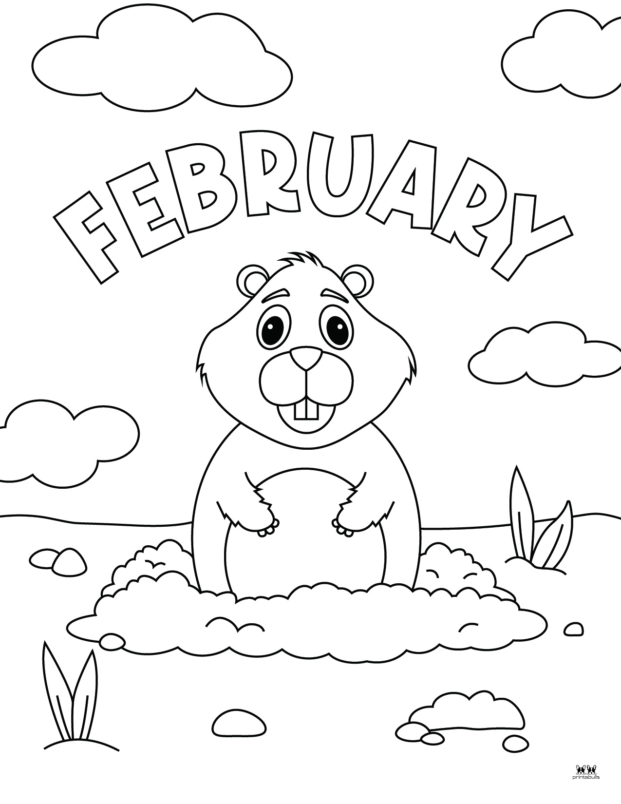 February Coloring Pages - 25 FREE Pages | Printabulls