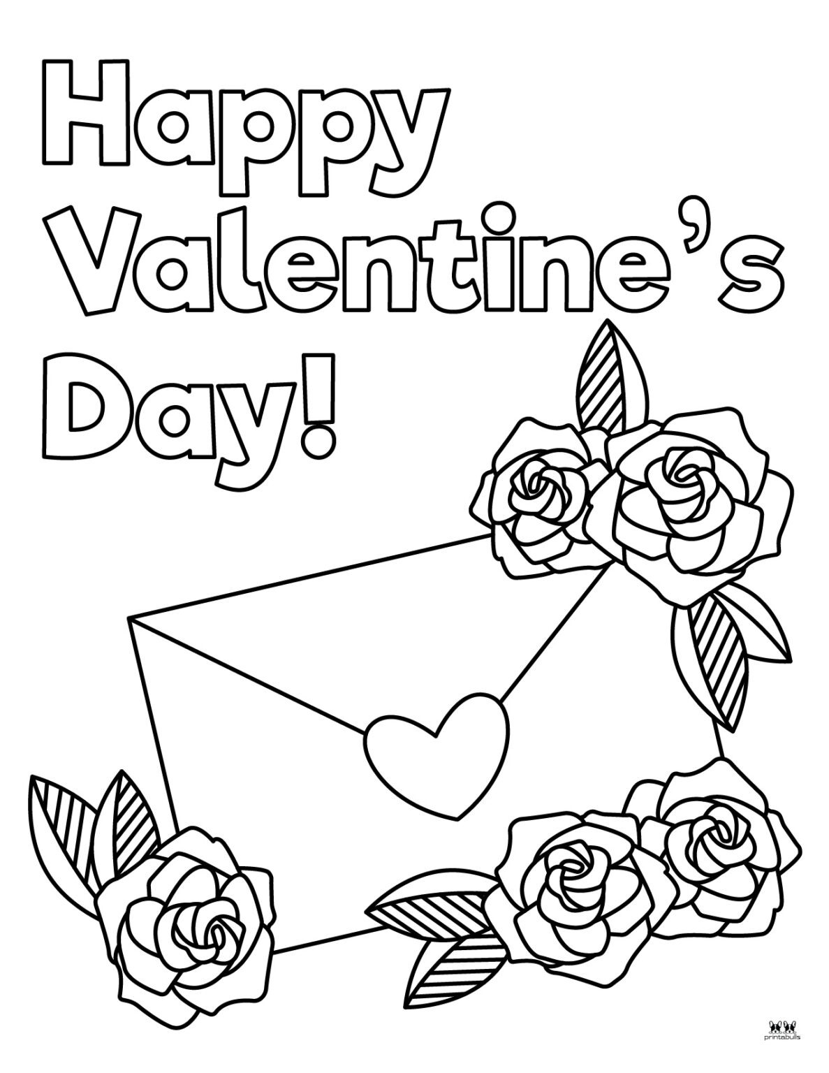 Happy Valentine's Day Coloring Pages - 15 Pages | Printabulls