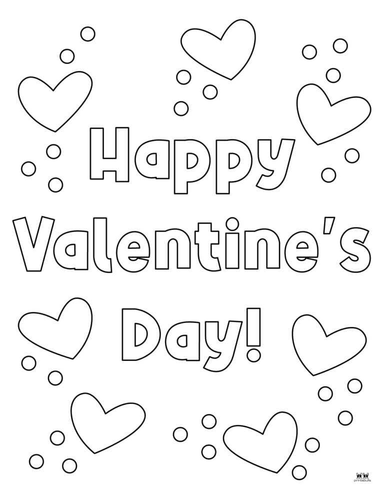 Happy Valentine's Day Coloring Pages - 15 Pages | Printabulls