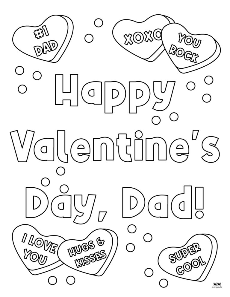 valentines day for dad coloring pictures