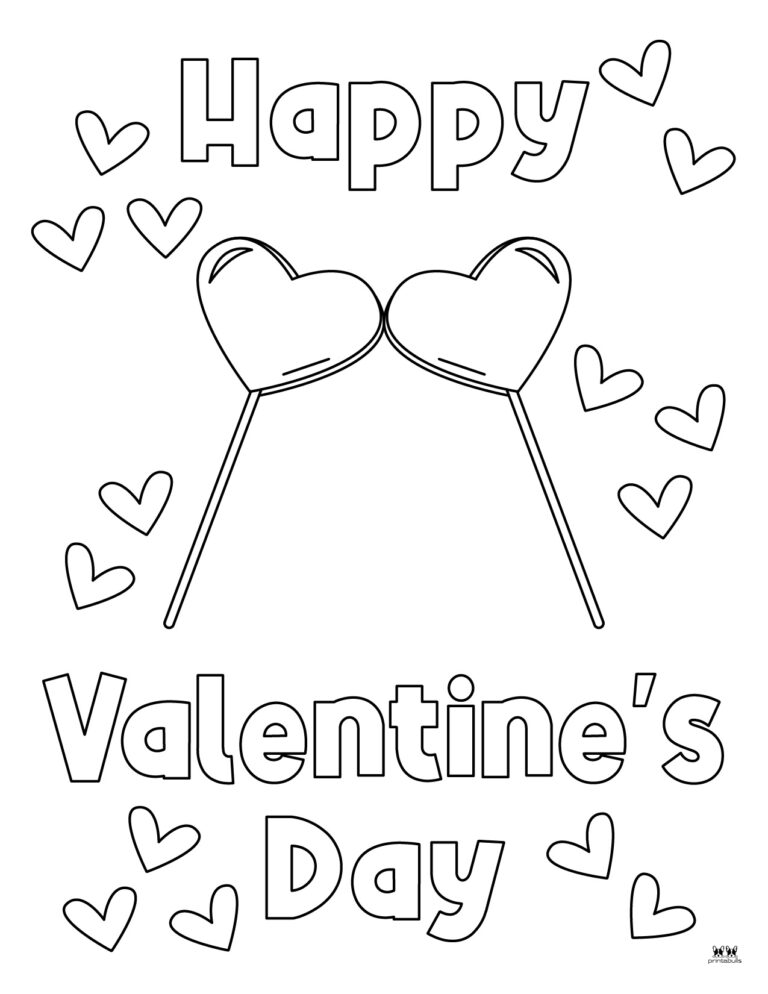 Happy Valentine s Day Coloring Pages 15 Pages Printabulls