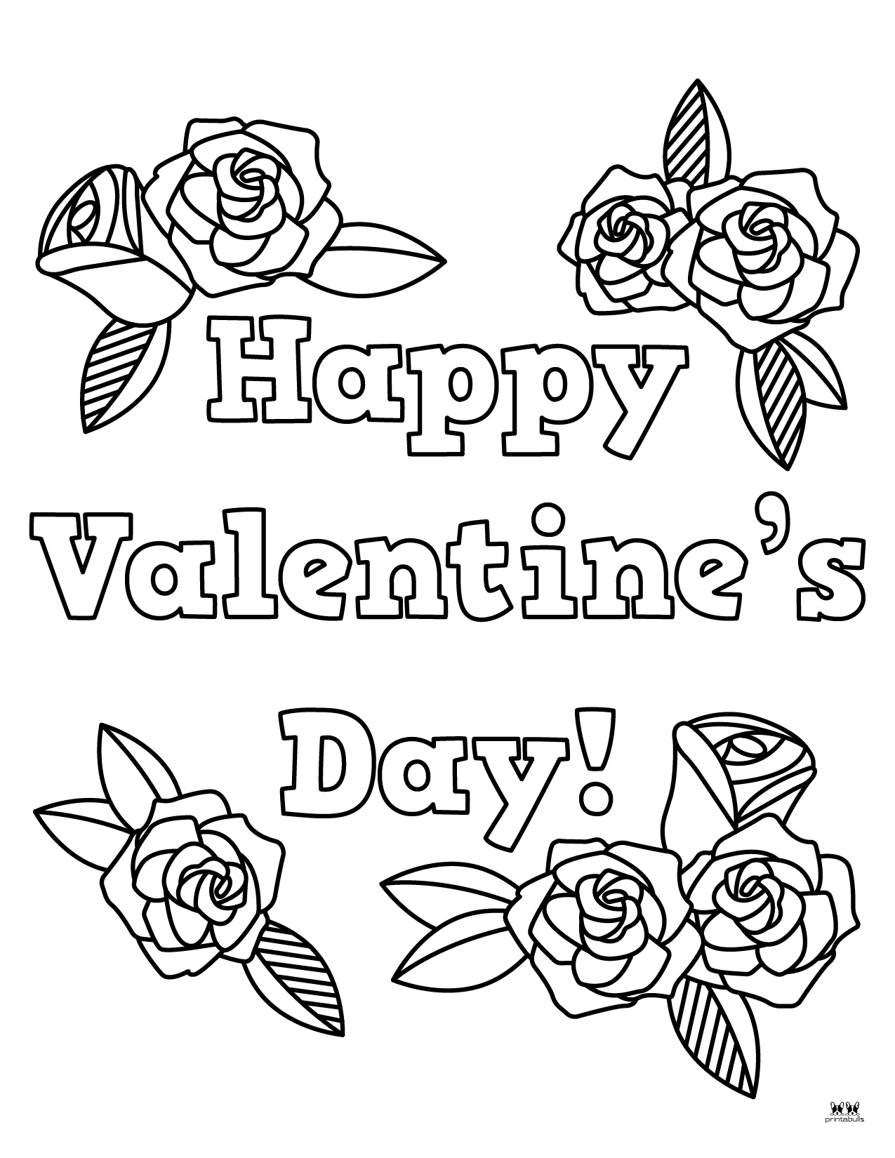 Happy Valentine's Day Coloring Pages - 15 Pages | Printabulls