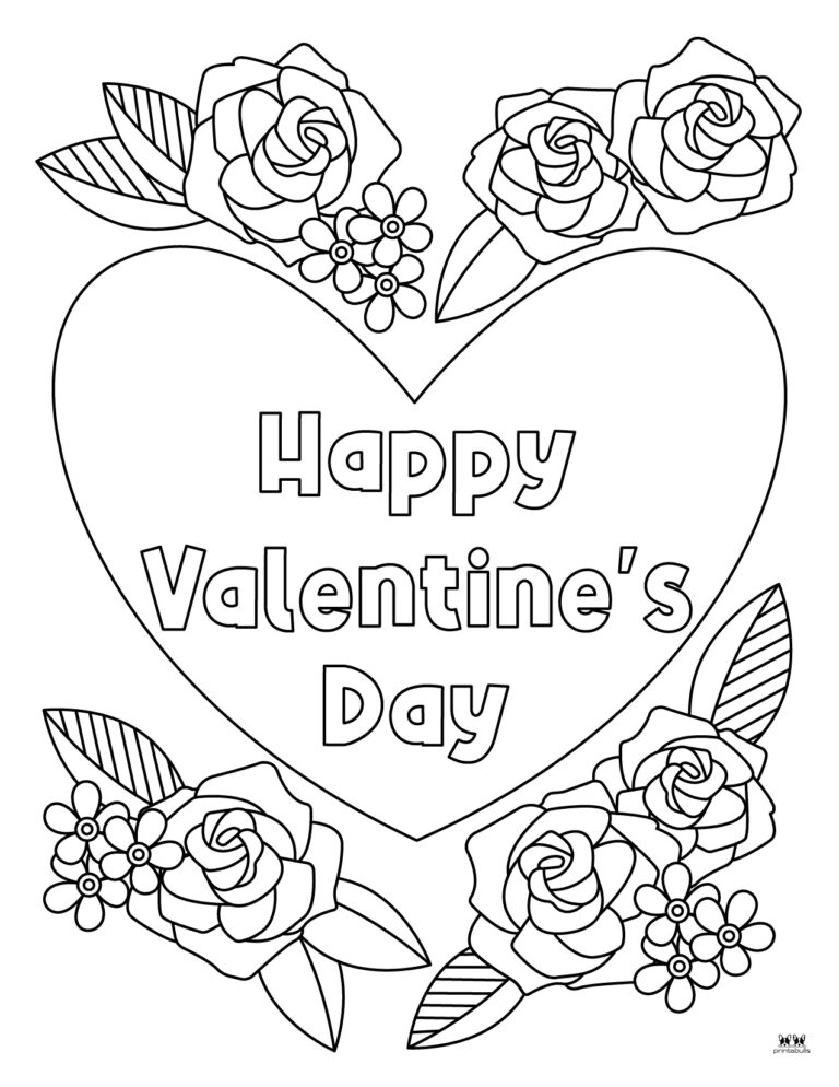 Happy Valentine's Day Coloring Pages - 15 Pages | Printabulls