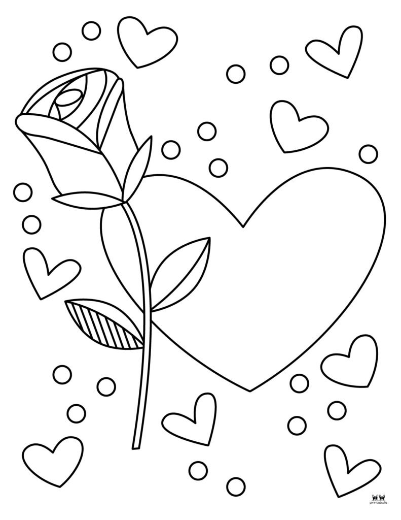 printable coloring pages of hearts