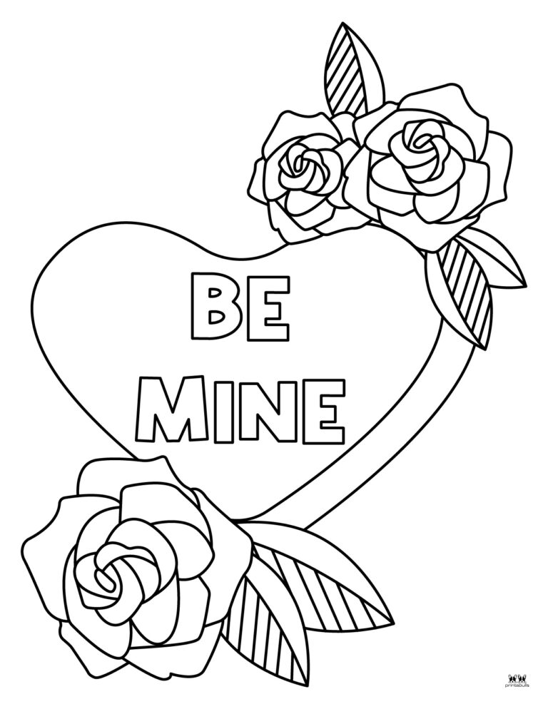 Heart Coloring Pages - 25 FREE Pages | Printabulls