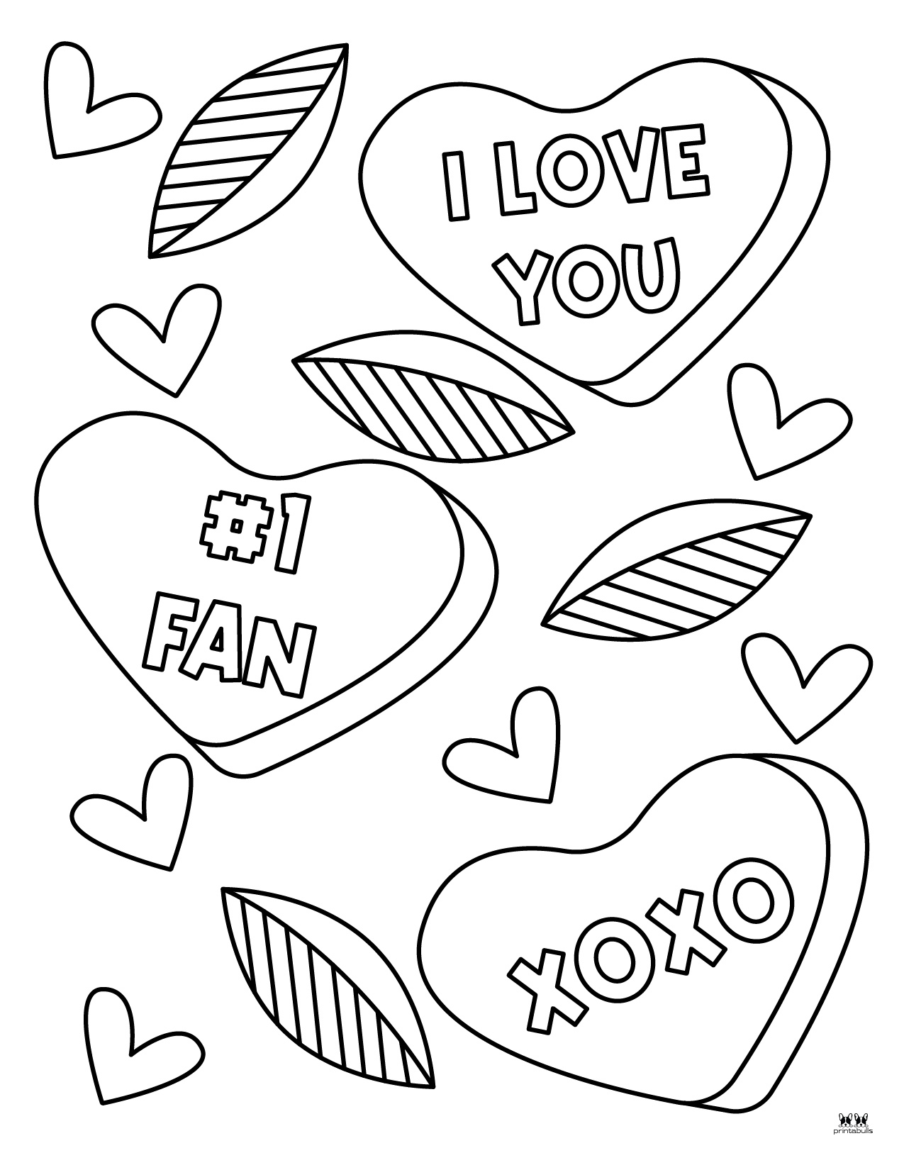 Heart Coloring Pages - 25 FREE Pages | Printabulls