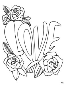 Heart Coloring Pages - 25 FREE Pages | Printabulls