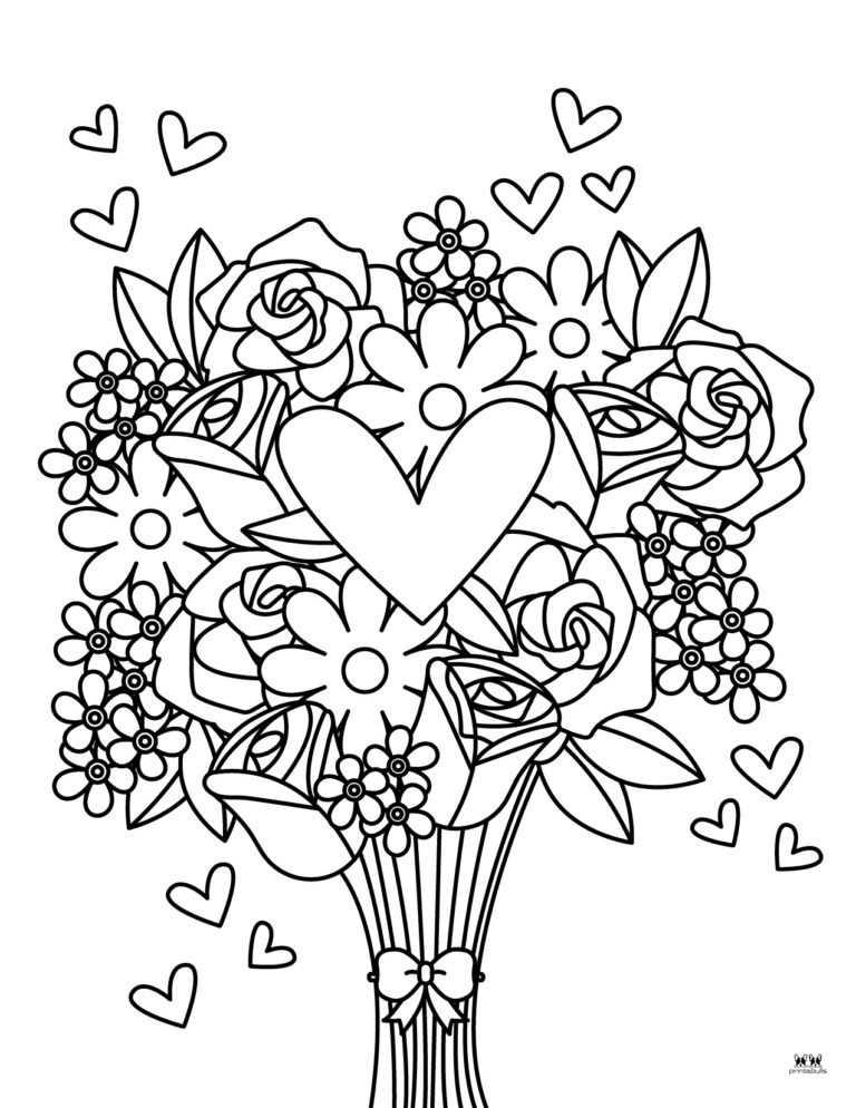 Heart Coloring Pages - 25 FREE Pages | Printabulls