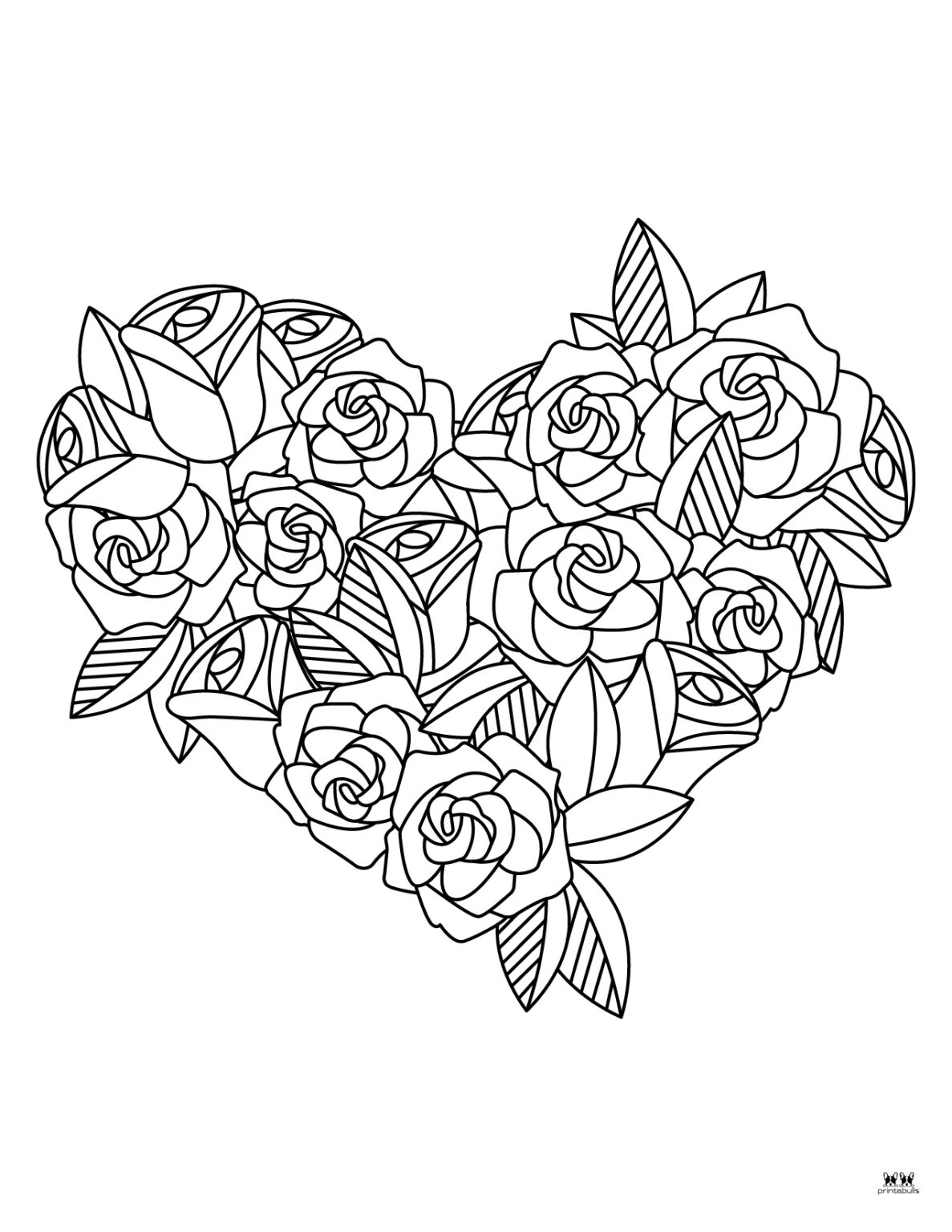 Heart Coloring Pages - 25 FREE Pages | Printabulls