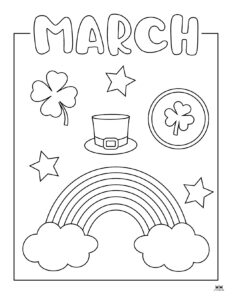 March Coloring Pages - 25 FREE Printable Pages | Printabulls