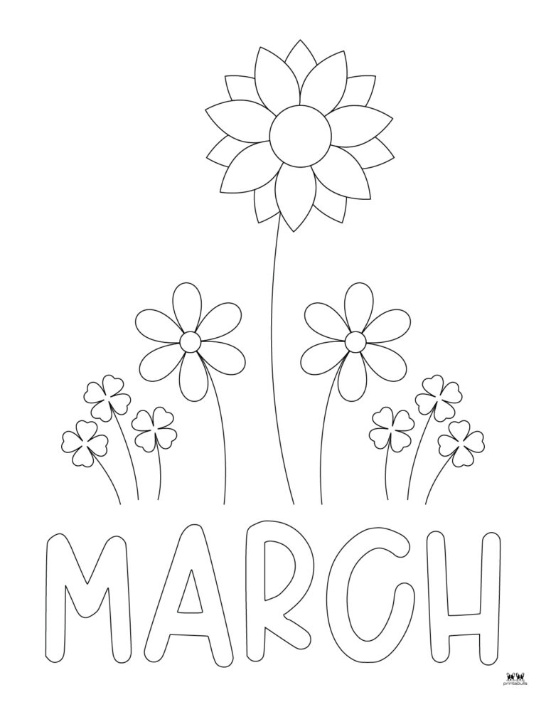 March Coloring Pages - 25 FREE Printable Pages | Printabulls