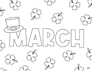 March Coloring Pages - 25 FREE Printable Pages | Printabulls