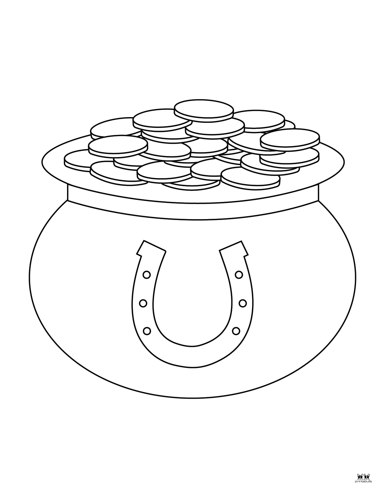 Pot of Gold Templates & Coloring Pages 33 Pages Printabulls