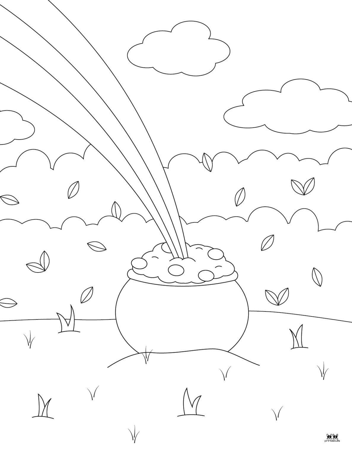 Pot of Gold Templates & Coloring Pages 33 Pages Printabulls