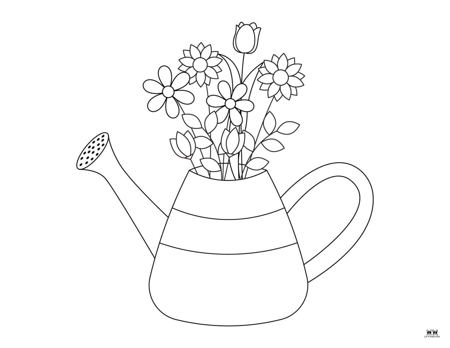 Flower Coloring Pages - 50 FREE Printable Pages | Printabulls