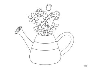 Flower Coloring Pages - 50 FREE Printable Pages | Printabulls