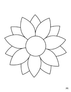 Flower Coloring Pages - 50 FREE Printable Pages | Printabulls