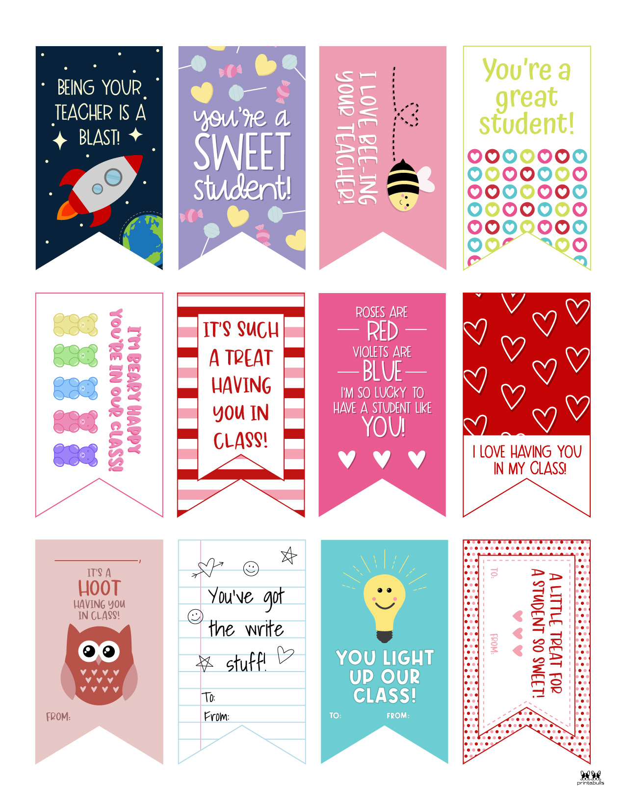 Valentine Tags - 300 FREE Printable Tags | Printabulls