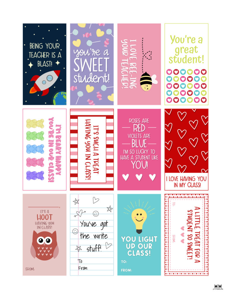 Valentine Tags - 300 FREE Printable Tags | Printabulls