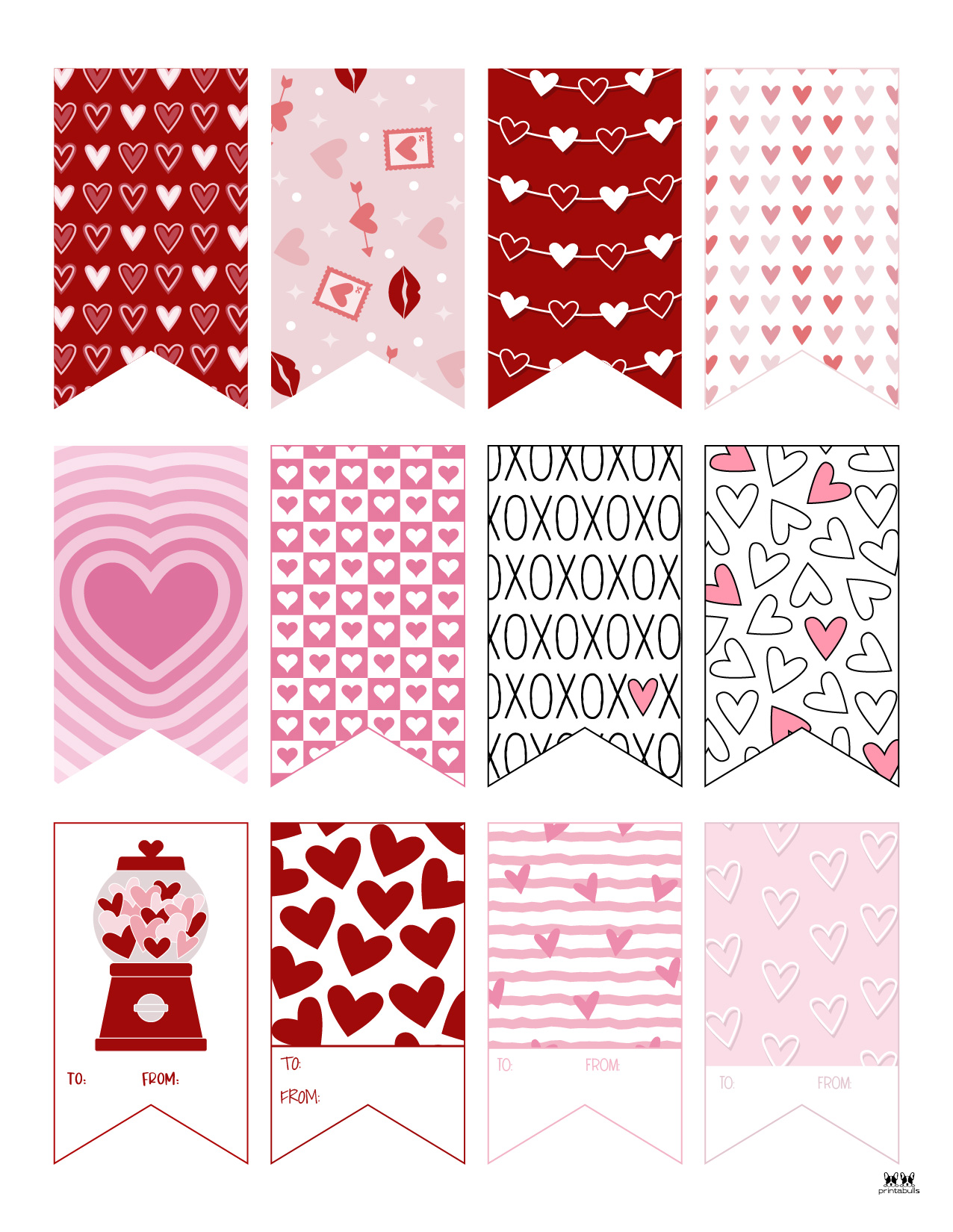 Valentine Tags - 300 Free Printable Tags 