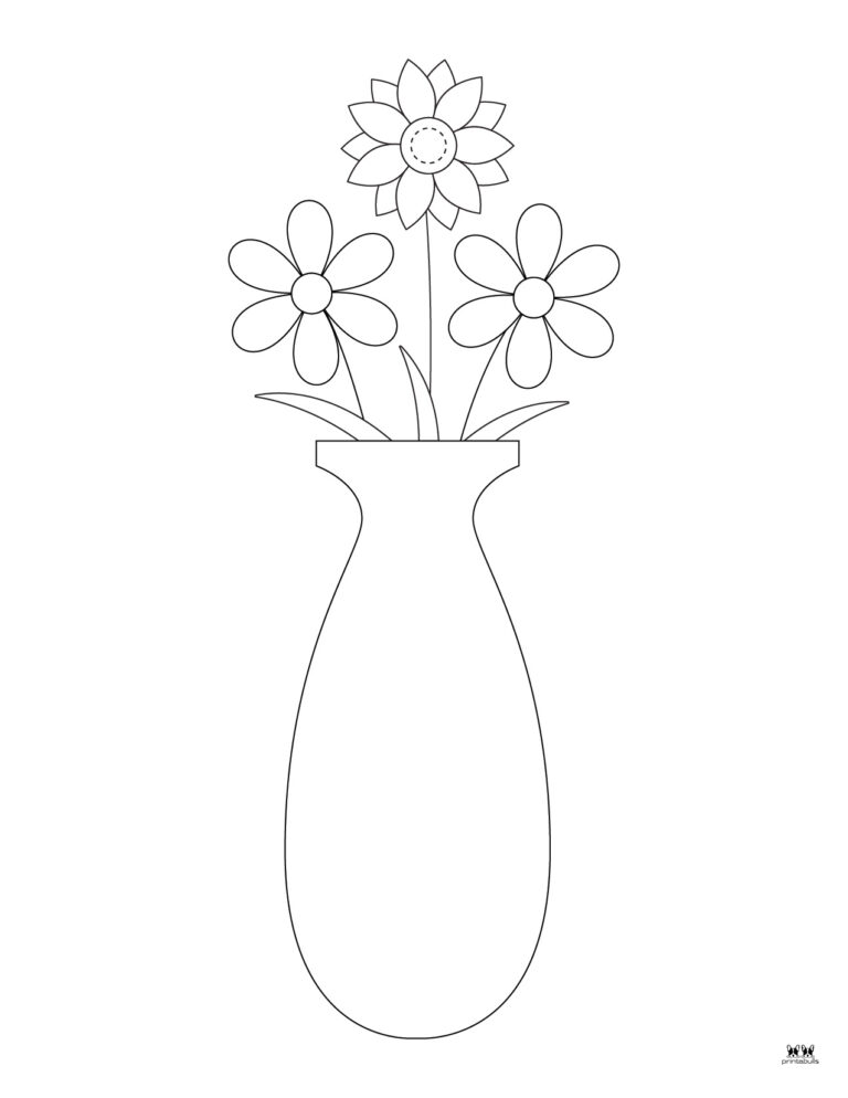 Flower Coloring Pages - 50 FREE Printable Pages | Printabulls
