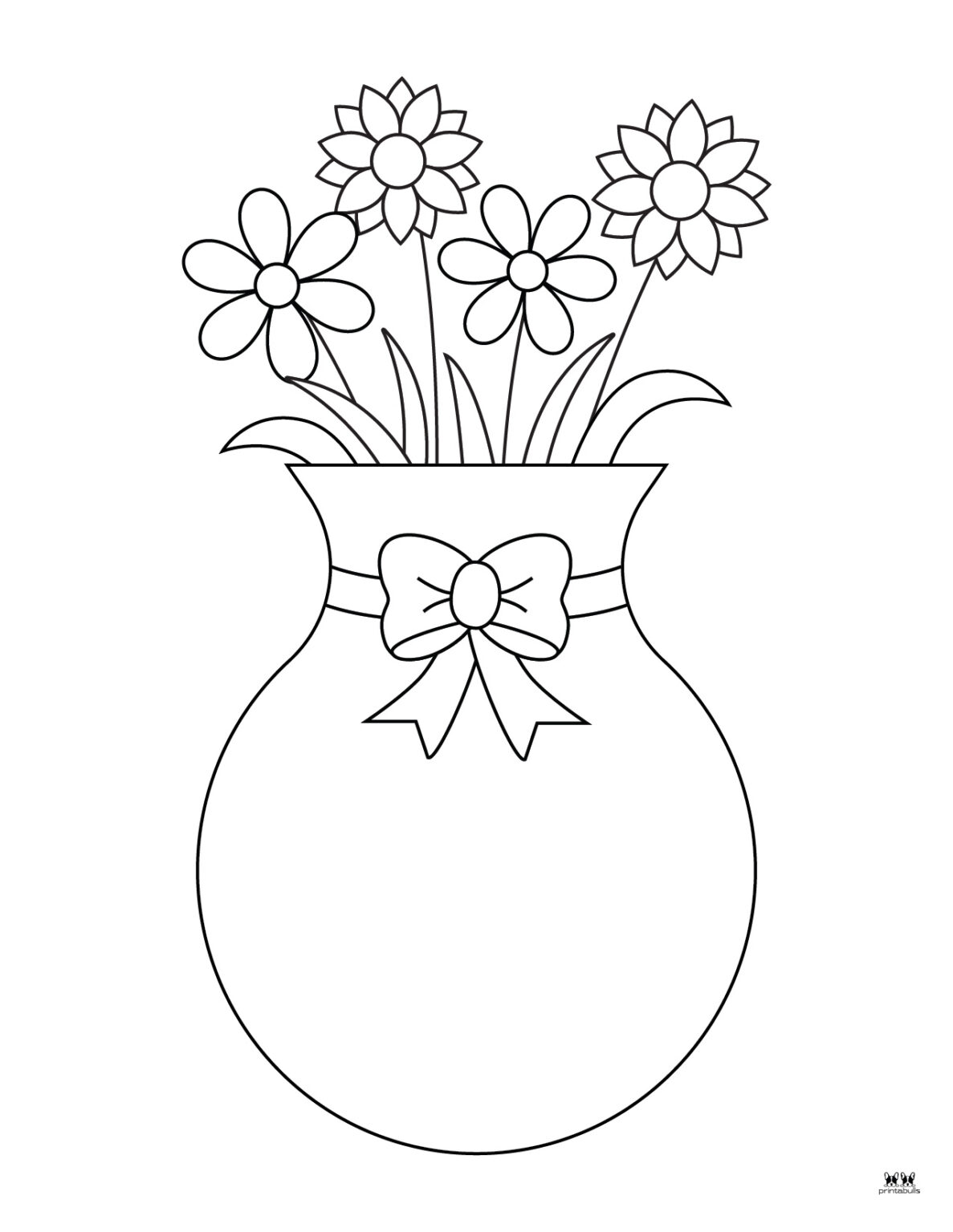 Flower Coloring Pages - 50 FREE Printable Pages | Printabulls