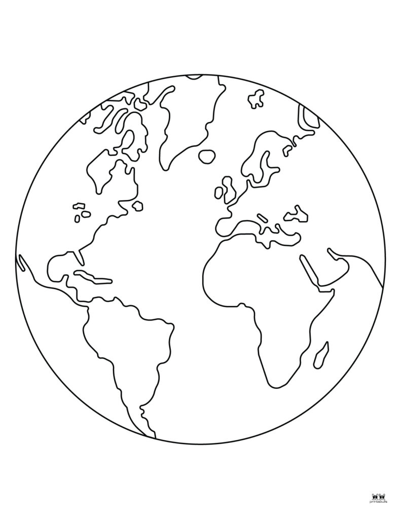 Coloring Pages Of A Globe
