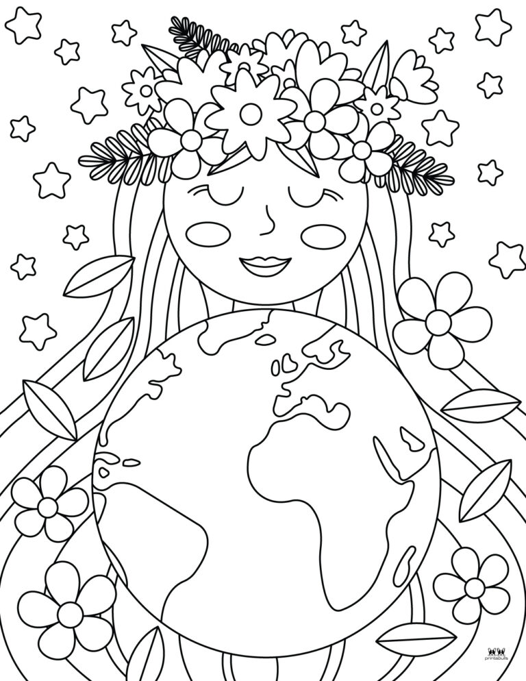 Earth Coloring Pages - 25 FREE Pages | Printabulls