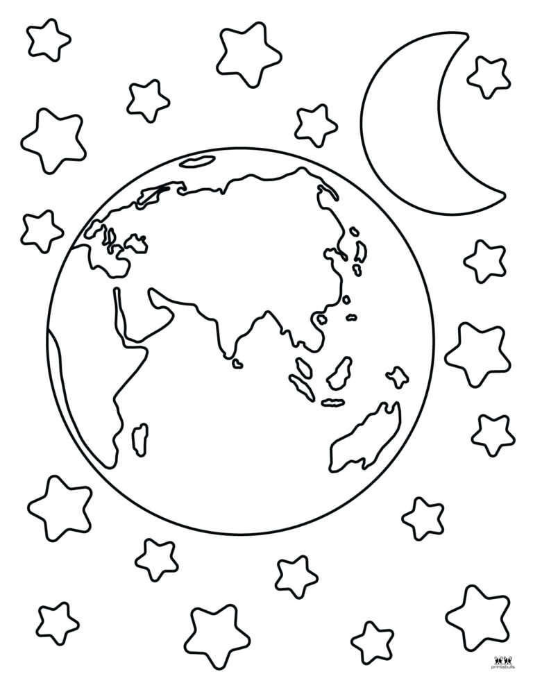 Earth Coloring Pages - 25 FREE Pages | Printabulls