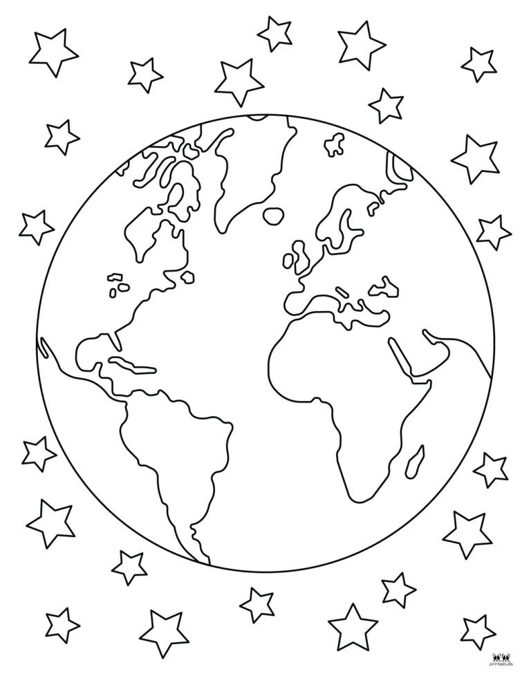 Earth Coloring Pages - 25 FREE Pages | Printabulls