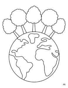 Earth Day Coloring Pages - 25 FREE Pages | Printabulls