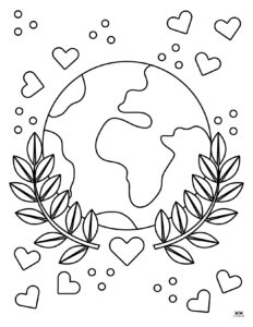 Earth Day Coloring Pages - 25 FREE Pages | Printabulls