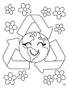 Earth Day Coloring Pages - 25 FREE Pages | Printabulls