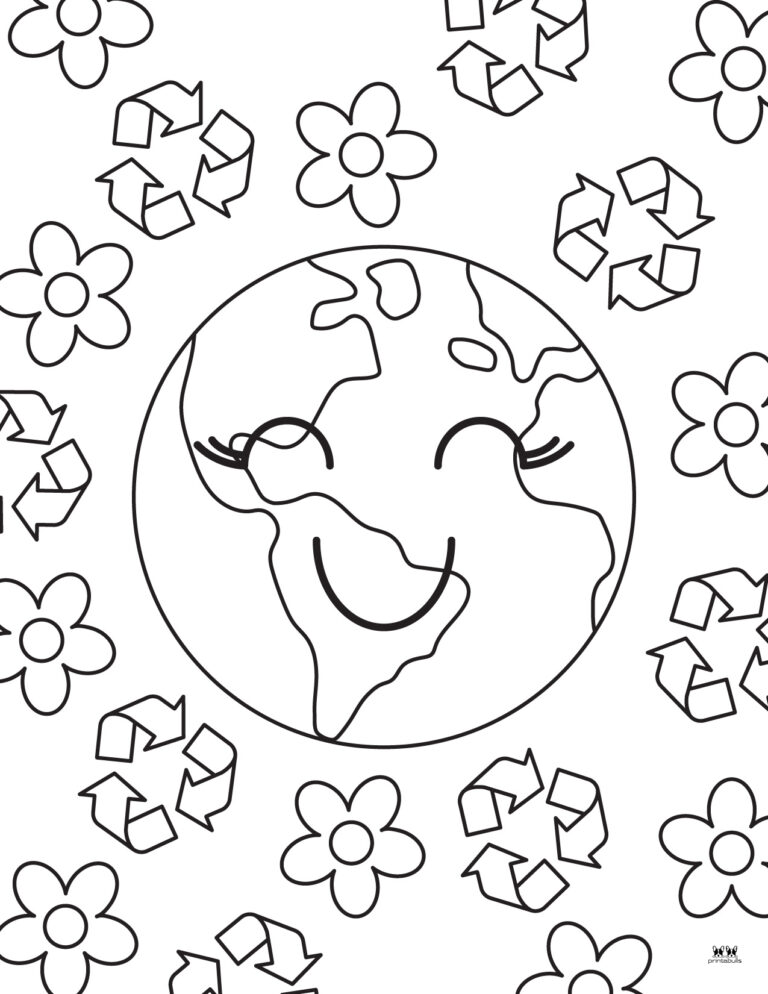 Earth Day Coloring Pages - 25 FREE Pages | Printabulls