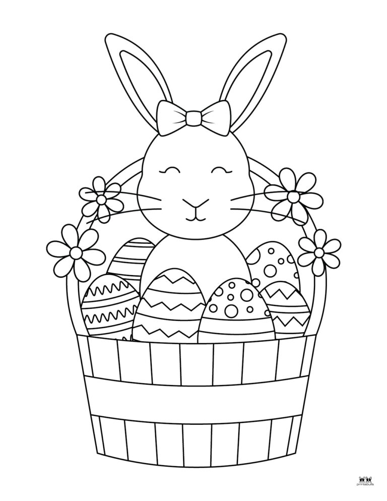 Easter Bunny Coloring Pages - 75 FREE Pages | Printabulls