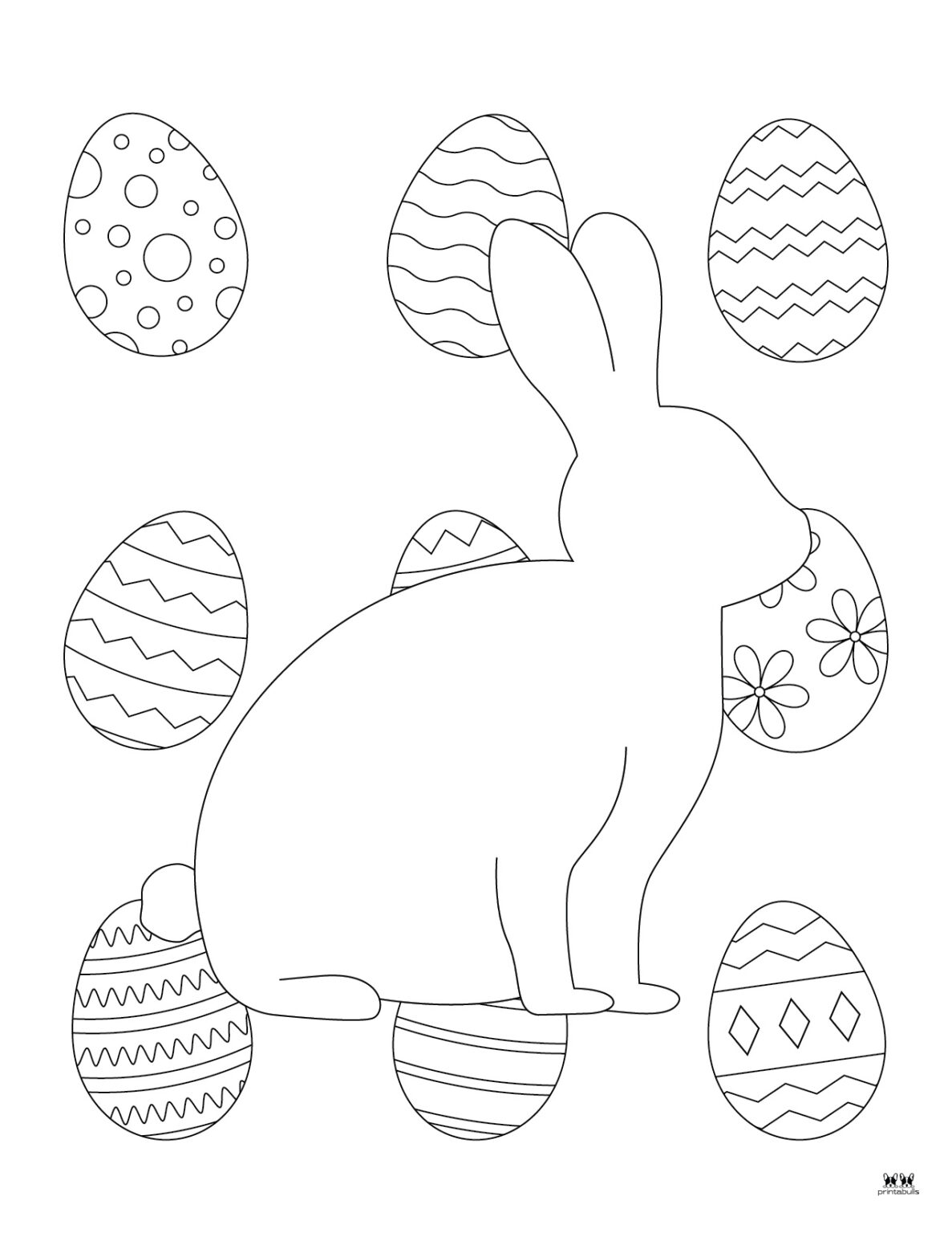 Easter Bunny Coloring Pages - 75 FREE Pages | Printabulls