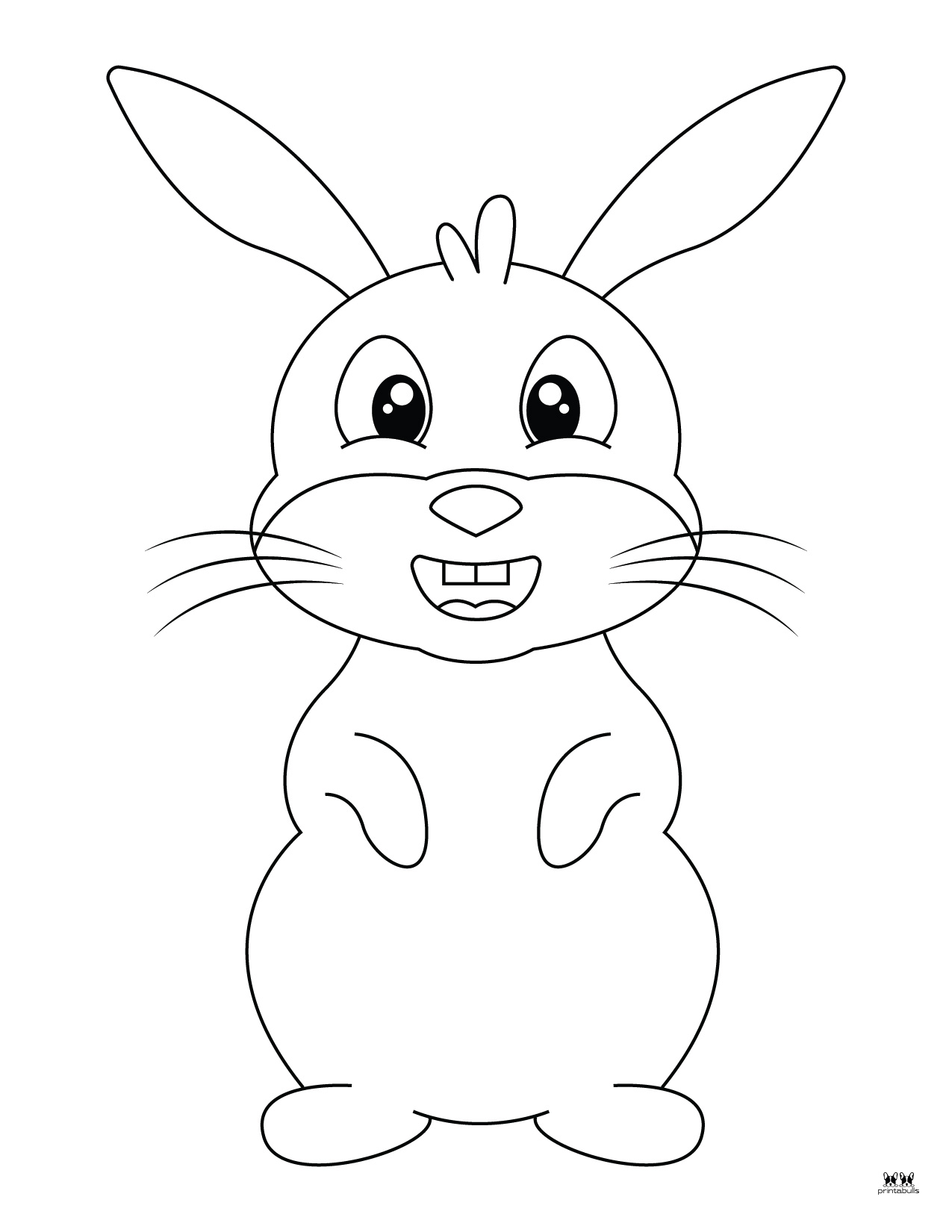 Easter Bunny Templates & Outlines - 53 FREE Pages | Printabulls