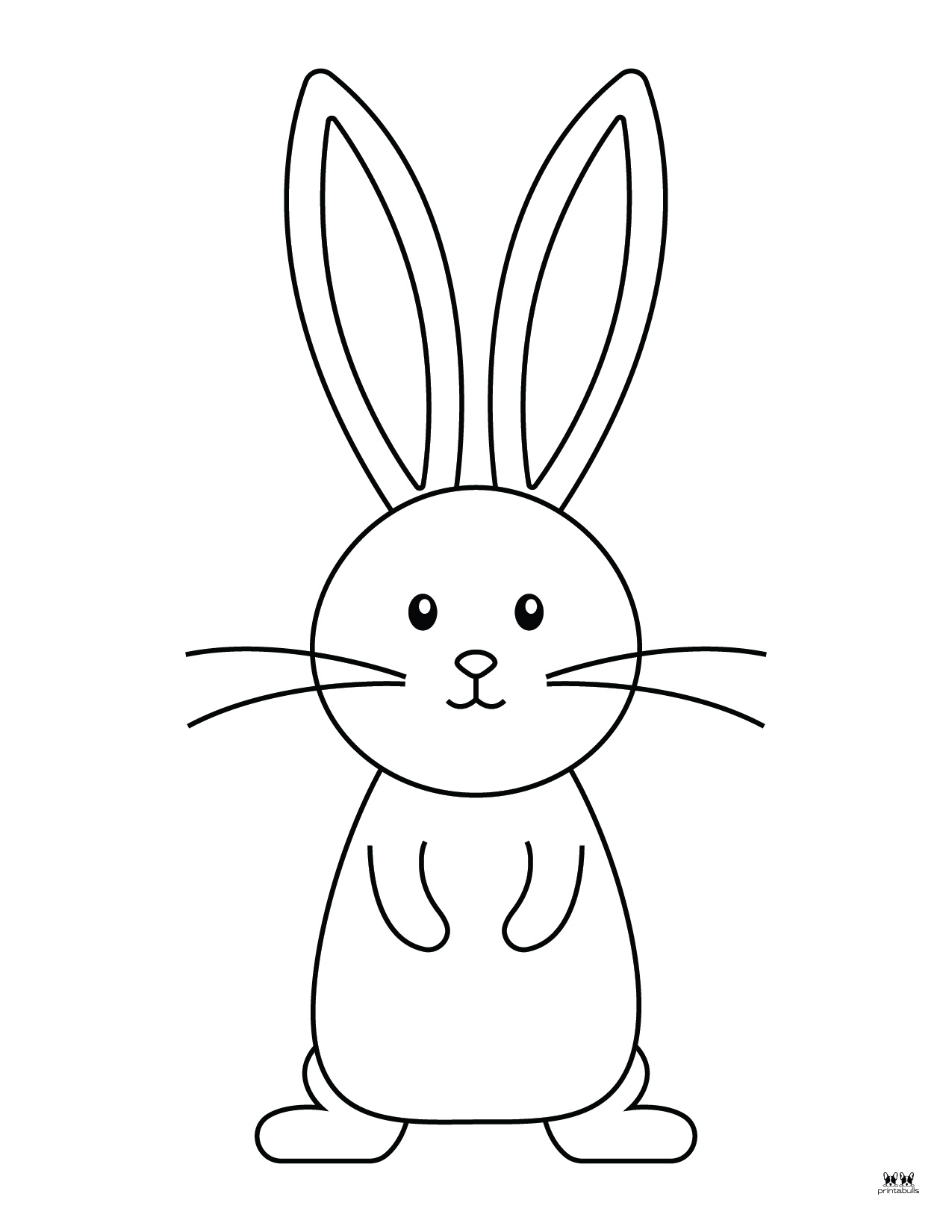 Easter Bunny Templates & Outlines - 53 FREE Pages | Printabulls