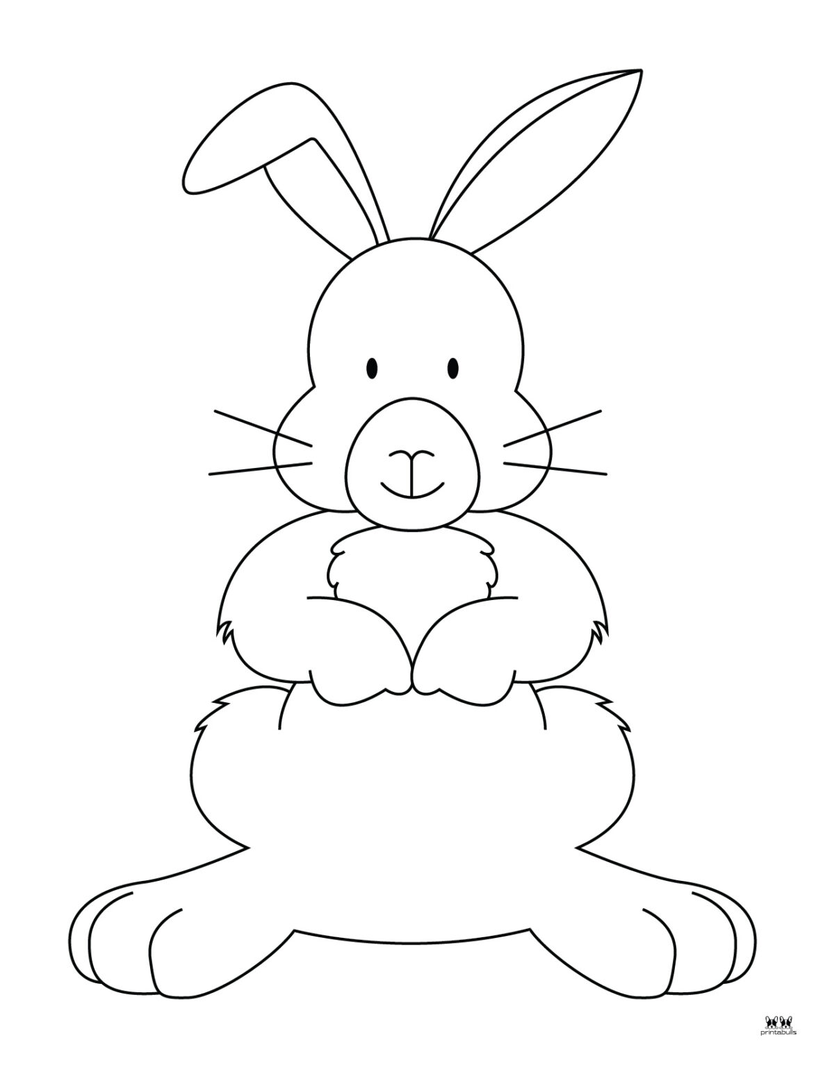 Easter Bunny Templates & Outlines - 53 FREE Pages | Printabulls