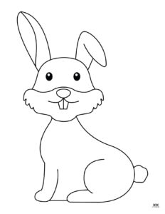 Easter Bunny Templates & Outlines - 53 FREE Pages | Printabulls