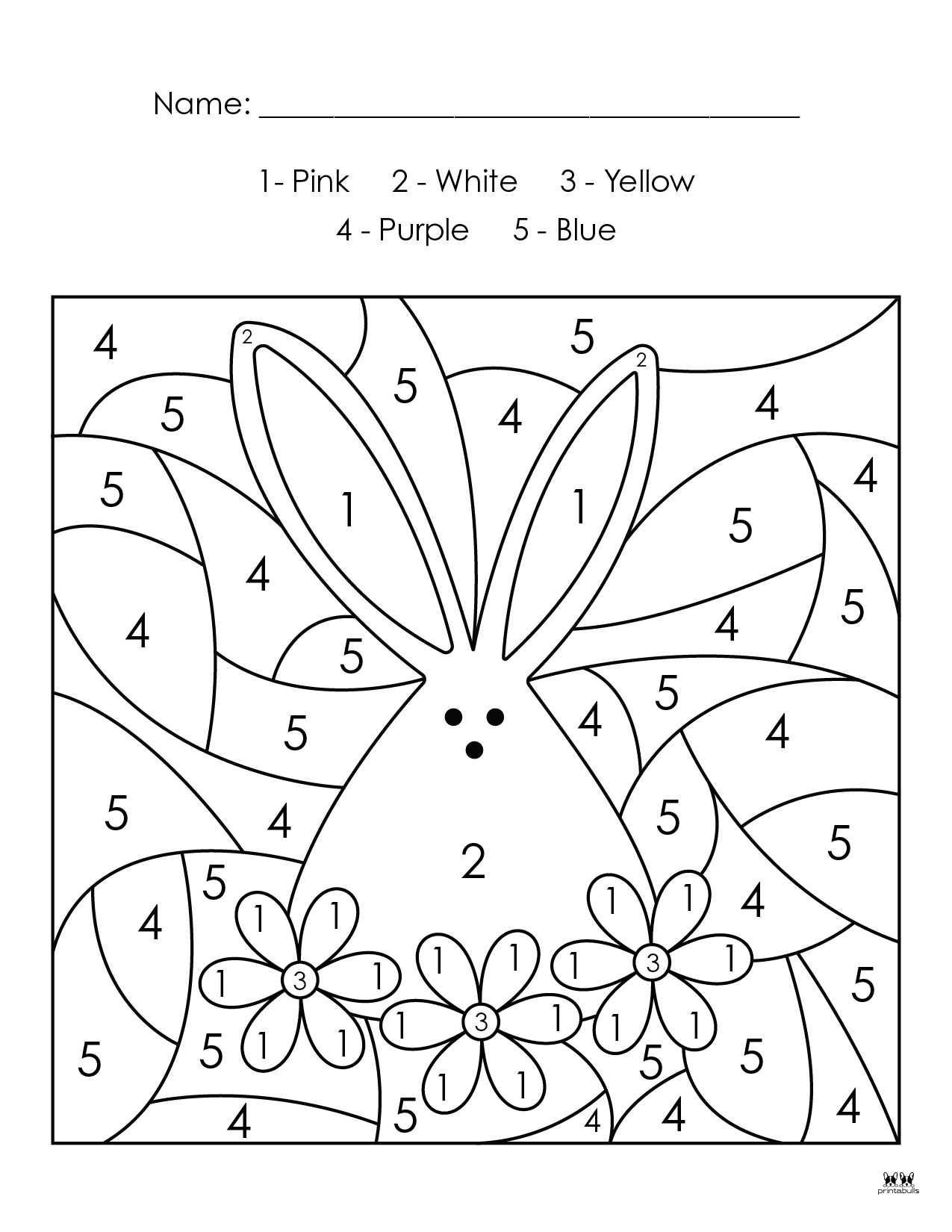 Easter Color By Number 10 FREE Printable Pages Printabulls