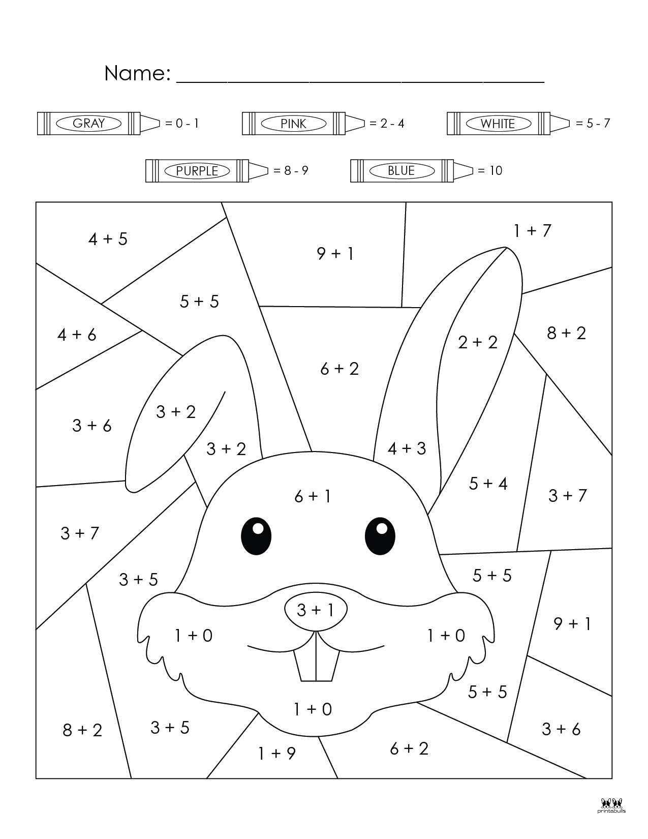 Easter Color By Number - 10 FREE Printable Pages | Printabulls