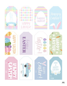 Easter Tags - 300 FREE Printable Gift Tags | Printabulls